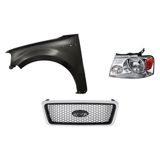 TruParts® - 3-Piece Kit (Driver Side Headlight, Grille, Front Driver Side Fender) (Standard Line)