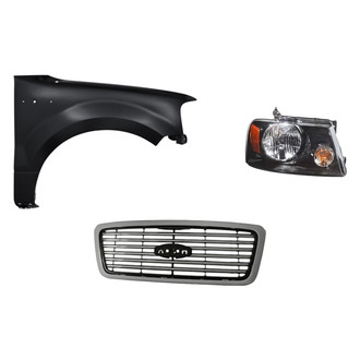 TruParts® - 3-Piece Kit (Passenger Side Headlight, Grille, Front Passenger Side Fender) (Standard Line)