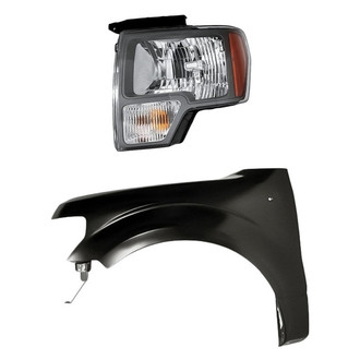TruParts® - 2-Piece Kit (Driver Side Headlight, Front Driver Side Fender) (Standard Line)
