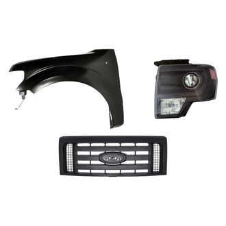 TruParts® - 3-Piece Kit (Driver Side Headlight, Grille, Front Driver Side Fender) (Standard Line)