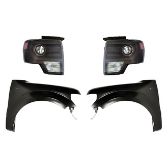 TruParts® - 4-Piece Kit (Driver and Passenger Side Headlights, Driver and Passenger Side Fenders) (Standard Line)