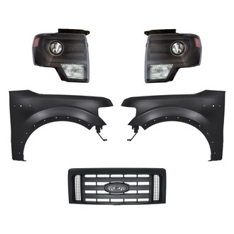 TruParts® - 5-Piece Kit (Driver and Passenger Side Headlights, Grille, Driver and Passenger Side Fenders) (Standard Line)