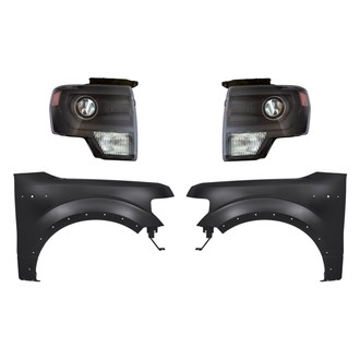 TruParts® - 4-Piece Kit (Driver and Passenger Side Headlights, Driver and Passenger Side Fenders) (Standard Line)