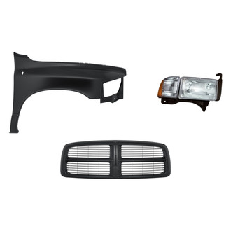 TruParts® - 3-Piece Kit (Passenger Side Headlight, Grille, Front Passenger Side Fender) (Standard Line)