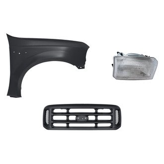 TruParts® - 3-Piece Kit (Passenger Side Headlight, Grille, Front Passenger Side Fender) (Standard Line)