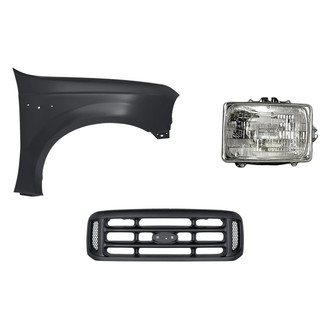 TruParts® - 3-Piece Kit (Passenger Side Headlight, Grille, Front Passenger Side Fender) (Standard Line)