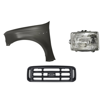 TruParts® - 3-Piece Kit (Driver Side Headlight, Grille, Front Driver Side Fender) (Standard Line)