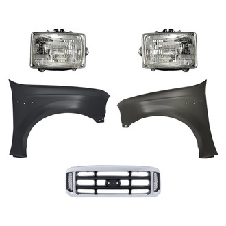 TruParts® - 5-Piece Kit (Driver and Passenger Side Headlights, Grille, Driver and Passenger Side Fenders) (Standard Line)