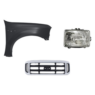 TruParts® - 3-Piece Kit (Passenger Side Headlight, Grille, Front Passenger Side Fender) (Standard Line)