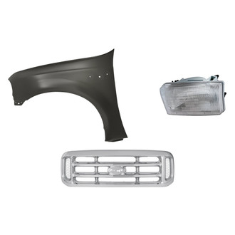 TruParts® - 3-Piece Kit (Driver Side Headlight, Grille, Front Driver Side Fender) (Standard Line)