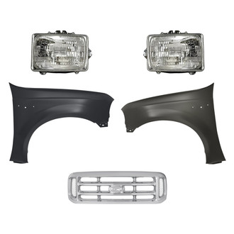TruParts® - 5-Piece Kit (Driver and Passenger Side Headlights, Grille, Driver and Passenger Side Fenders) (Standard Line)