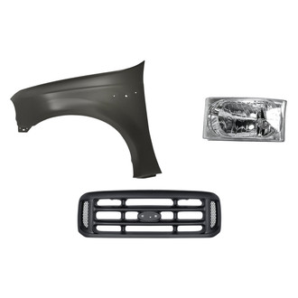TruParts® - 3-Piece Kit (Driver Side Headlight, Grille, Front Driver Side Fender) (Standard Line)