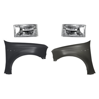 TruParts® - 4-Piece Kit (Driver and Passenger Side Headlights, Driver and Passenger Side Fenders) (Standard Line)