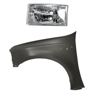 TruParts® - 2-Piece Kit (Driver Side Headlight, Front Driver Side Fender) (Standard Line)