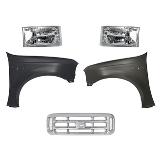 TruParts® - 5-Piece Kit (Driver and Passenger Side Headlights, Grille, Driver and Passenger Side Fenders) (Standard Line)