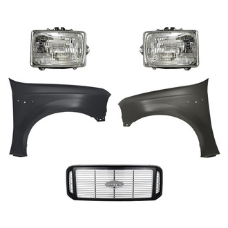 TruParts® - 5-Piece Kit (Driver and Passenger Side Headlights, Grille, Driver and Passenger Side Fenders) (Standard Line)