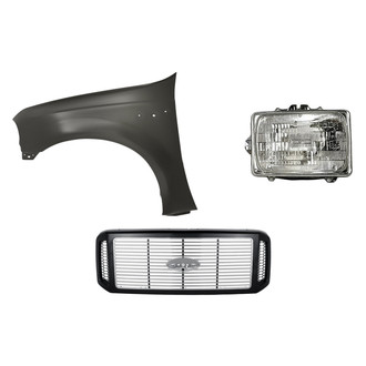 TruParts® - 3-Piece Kit (Driver Side Headlight, Grille, Front Driver Side Fender) (Standard Line)
