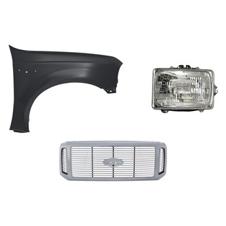 TruParts® - 3-Piece Kit (Passenger Side Headlight, Grille, Front Passenger Side Fender) (Standard Line)
