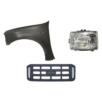 TruParts® - 3-Piece Kit (Driver Side Headlight, Grille, Front Driver Side Fender) (Standard Line)