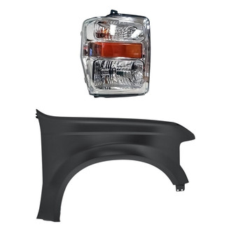 TruParts® - 2-Piece Kit (Passenger Side Headlight, Front Passenger Side Fender) (Standard Line)