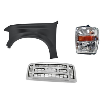 TruParts® - 3-Piece Kit (Driver Side Headlight, Grille, Front Driver Side Fender) (Standard Line)
