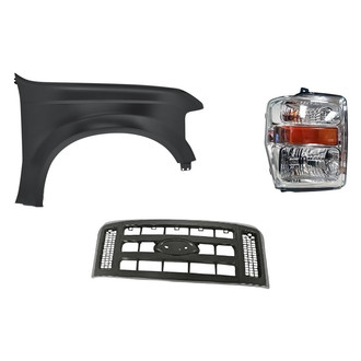 TruParts® - 3-Piece Kit (Passenger Side Headlight, Grille, Front Passenger Side Fender) (Standard Line)