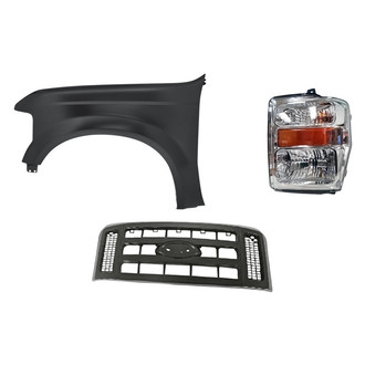 TruParts® - 3-Piece Kit (Driver Side Headlight, Grille, Front Driver Side Fender) (Standard Line)