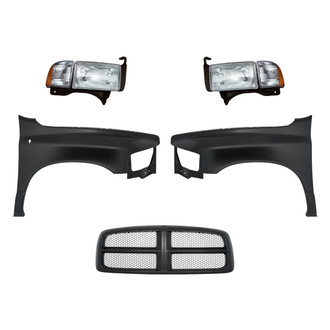 TruParts® - 5-Piece Kit (Driver and Passenger Side Headlights, Grille, Driver and Passenger Side Fenders) (Standard Line)