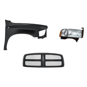 TruParts® - 3-Piece Kit (Passenger Side Headlight, Grille, Front Passenger Side Fender) (Standard Line)