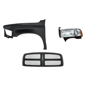 TruParts® - 3-Piece Kit (Driver Side Headlight, Grille, Front Driver Side Fender) (Standard Line)