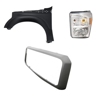 TruParts® - 3-Piece Kit (Driver Side Headlight, Grille Frame, Front Driver Side Fender) (Standard Line)