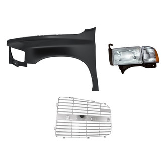 TruParts® - 3-Piece Kit (Driver Side Headlight, Driver Side Grille Insert, Front Driver Side Fender) (Standard Line)