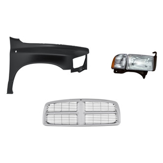 TruParts® - 3-Piece Kit (Passenger Side Headlight, Grille, Front Passenger Side Fender) (Standard Line)