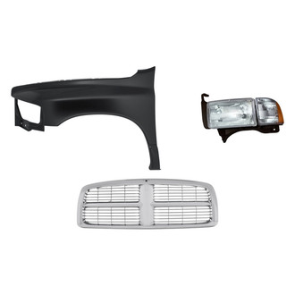 TruParts® - 3-Piece Kit (Driver Side Headlight, Grille, Front Driver Side Fender) (Standard Line)