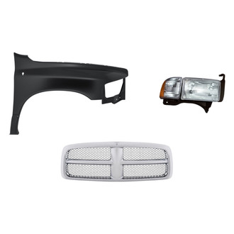 TruParts® - 3-Piece Kit (Passenger Side Headlight, Grille, Front Passenger Side Fender) (Standard Line)