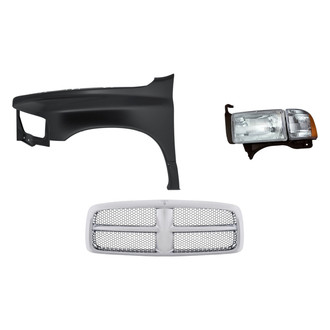 TruParts® - 3-Piece Kit (Driver Side Headlight, Grille, Front Driver Side Fender) (Standard Line)