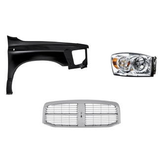 TruParts® - 3-Piece Kit (Passenger Side Headlight, Grille, Front Passenger Side Fender) (Standard Line)