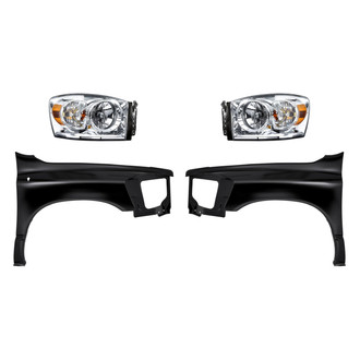 TruParts® - 4-Piece Kit (Driver and Passenger Side Headlights, Driver and Passenger Side Fenders) (Standard Line)