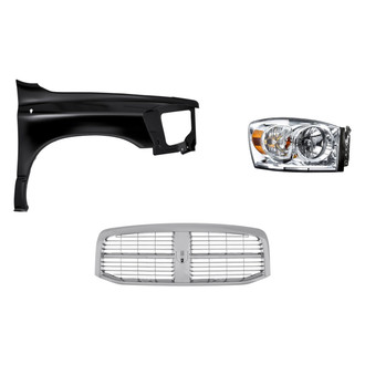 TruParts® - 3-Piece Kit (Passenger Side Headlight, Grille, Front Passenger Side Fender) (Standard Line)