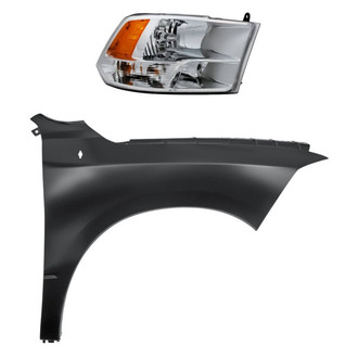 TruParts® - 2-Piece Kit (Passenger Side Headlight, Front Passenger Side Fender) (Standard Line)