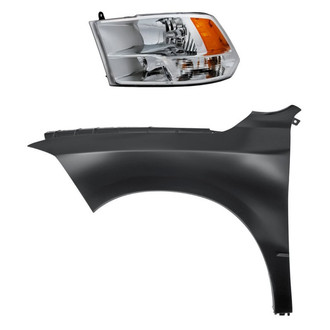 TruParts® - 2-Piece Kit (Driver Side Headlight, Front Driver Side Fender) (Standard Line)