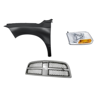 TruParts® - 3-Piece Kit (Driver Side Headlight, Grille, Front Driver Side Fender) (Standard Line)