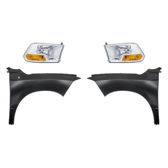 TruParts® - 4-Piece Kit (Driver and Passenger Side Headlights, Driver and Passenger Side Fenders) (Standard Line)