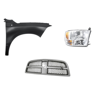 TruParts® - 3-Piece Kit (Passenger Side Headlight, Grille, Front Passenger Side Fender) (Standard Line)