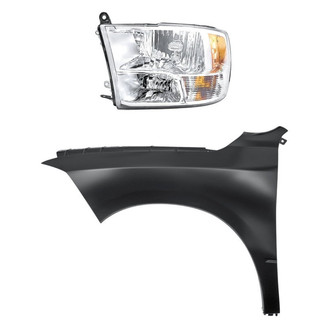 TruParts® - 2-Piece Kit (Driver Side Headlight, Front Driver Side Fender) (Standard Line)