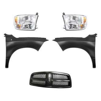 TruParts® - 5-Piece Kit (Driver and Passenger Side Headlights, Grille, Driver and Passenger Side Fenders) (Standard Line)