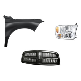 TruParts® - 3-Piece Kit (Passenger Side Headlight, Grille, Front Passenger Side Fender) (Standard Line)