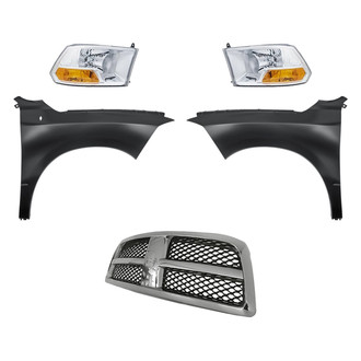 TruParts® - 5-Piece Kit (Driver and Passenger Side Headlights, Grille, Driver and Passenger Side Fenders) (Standard Line)