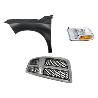 TruParts® - 3-Piece Kit (Driver Side Headlight, Grille, Front Driver Side Fender) (Standard Line)