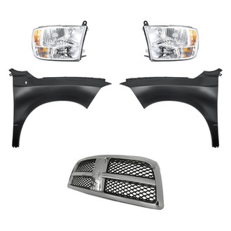 TruParts® - 5-Piece Kit (Driver and Passenger Side Headlights, Grille, Driver and Passenger Side Fenders) (Standard Line)